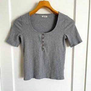 Madewell Ribbed Henley Top